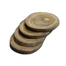 Load image into Gallery viewer, 4 Teak Wood Coasters