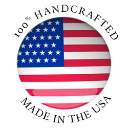 Logo for 100 percent handcrafted in the USA for Soapstone Products 