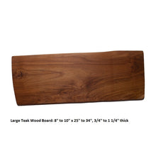 Load image into Gallery viewer, Rectangular Teak Wood Cutting / Cheese Board - Soapstone Products