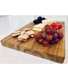 Load image into Gallery viewer, Rectangular Teak Wood Cutting / Cheese Board - Soapstone Products