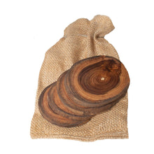 Load image into Gallery viewer, Teak Wood Coasters - 4 pack (2 sizes) - Soapstone Products