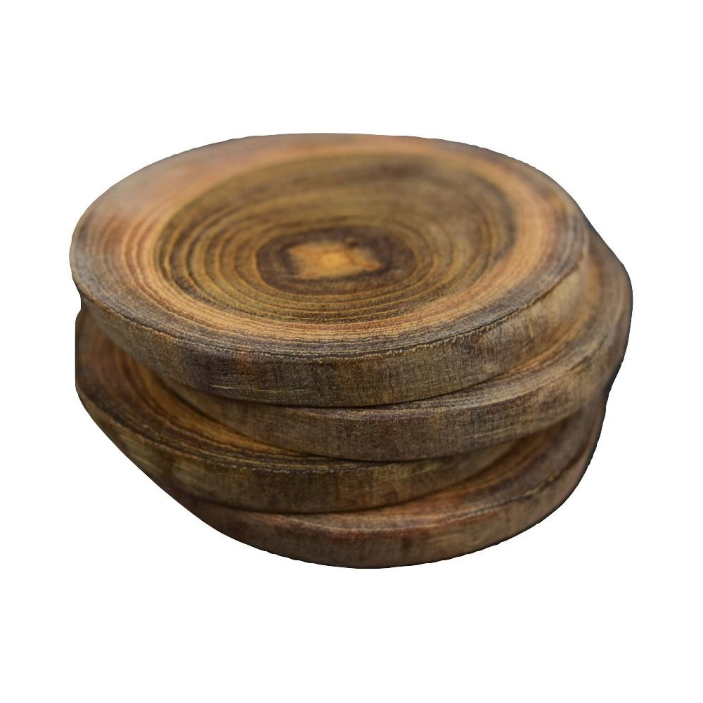 Teak Wood Coasters - 4 pack at  – Soapstone